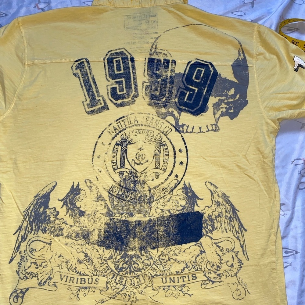 Nautica Men's Polo in Vibrant Yellow - Picture 15 of 15